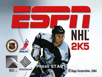 ESPN NHL 2K5 (USA) screen shot title